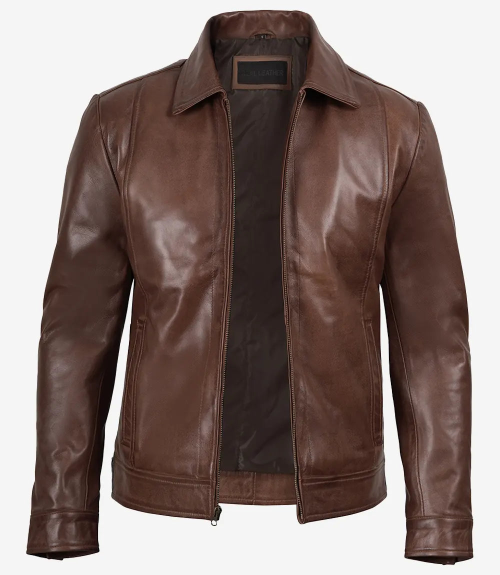 Veste de motard en cuir