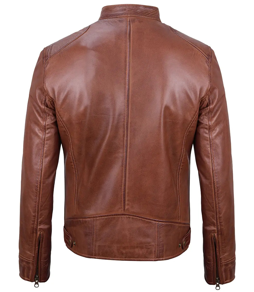 veste dodge marron