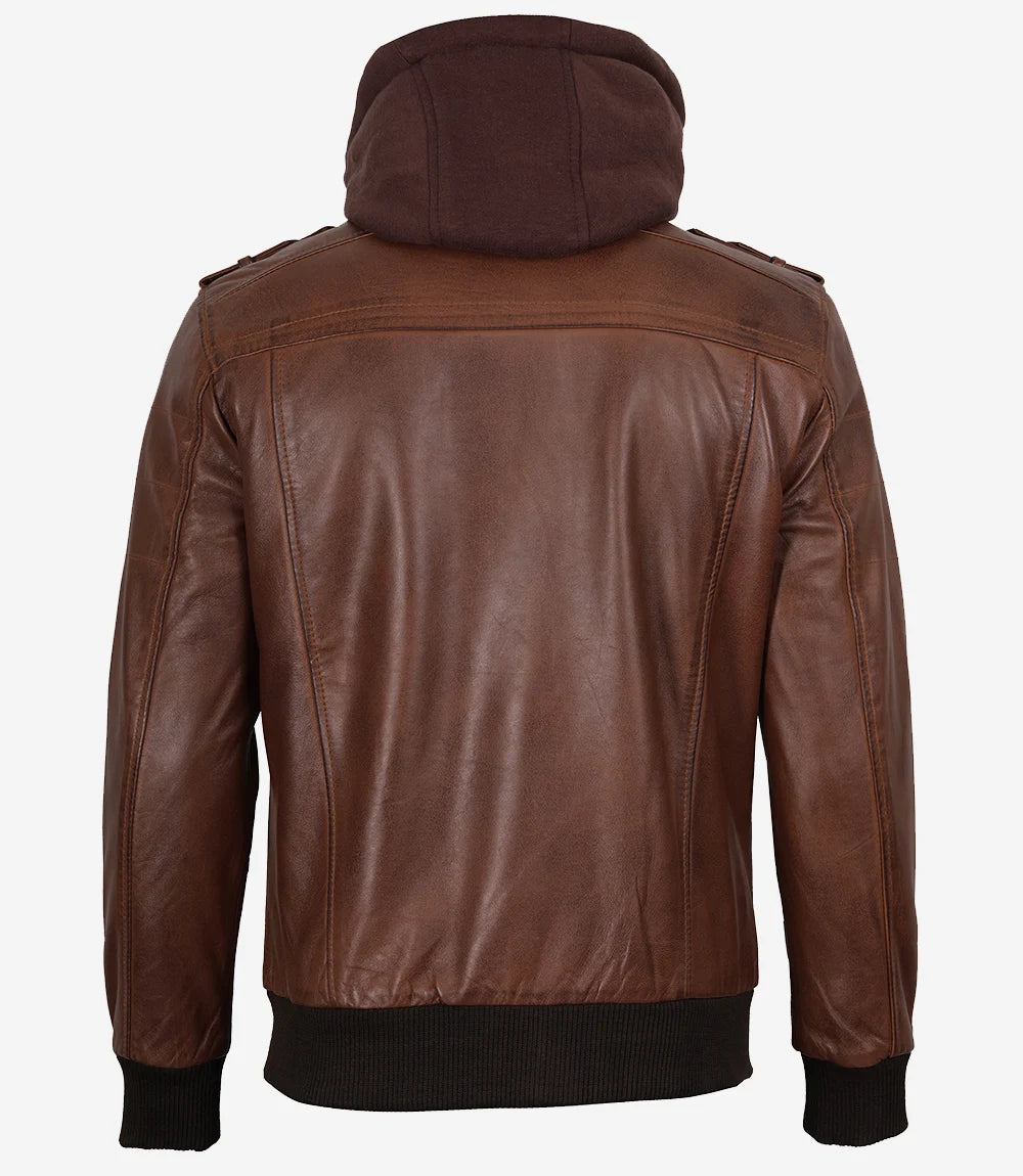  Veste en cuir homme