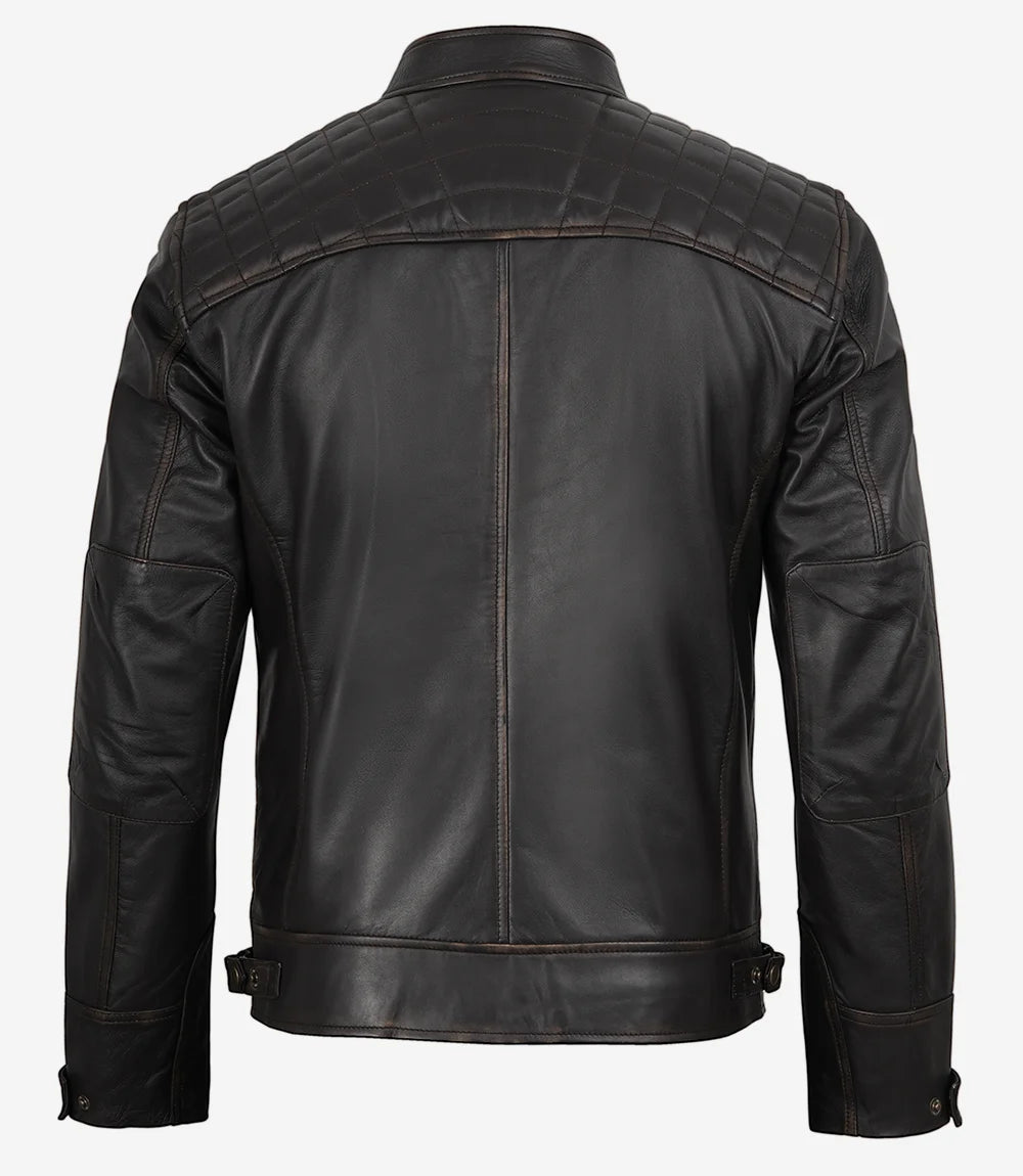 veste en cuir pour hommes