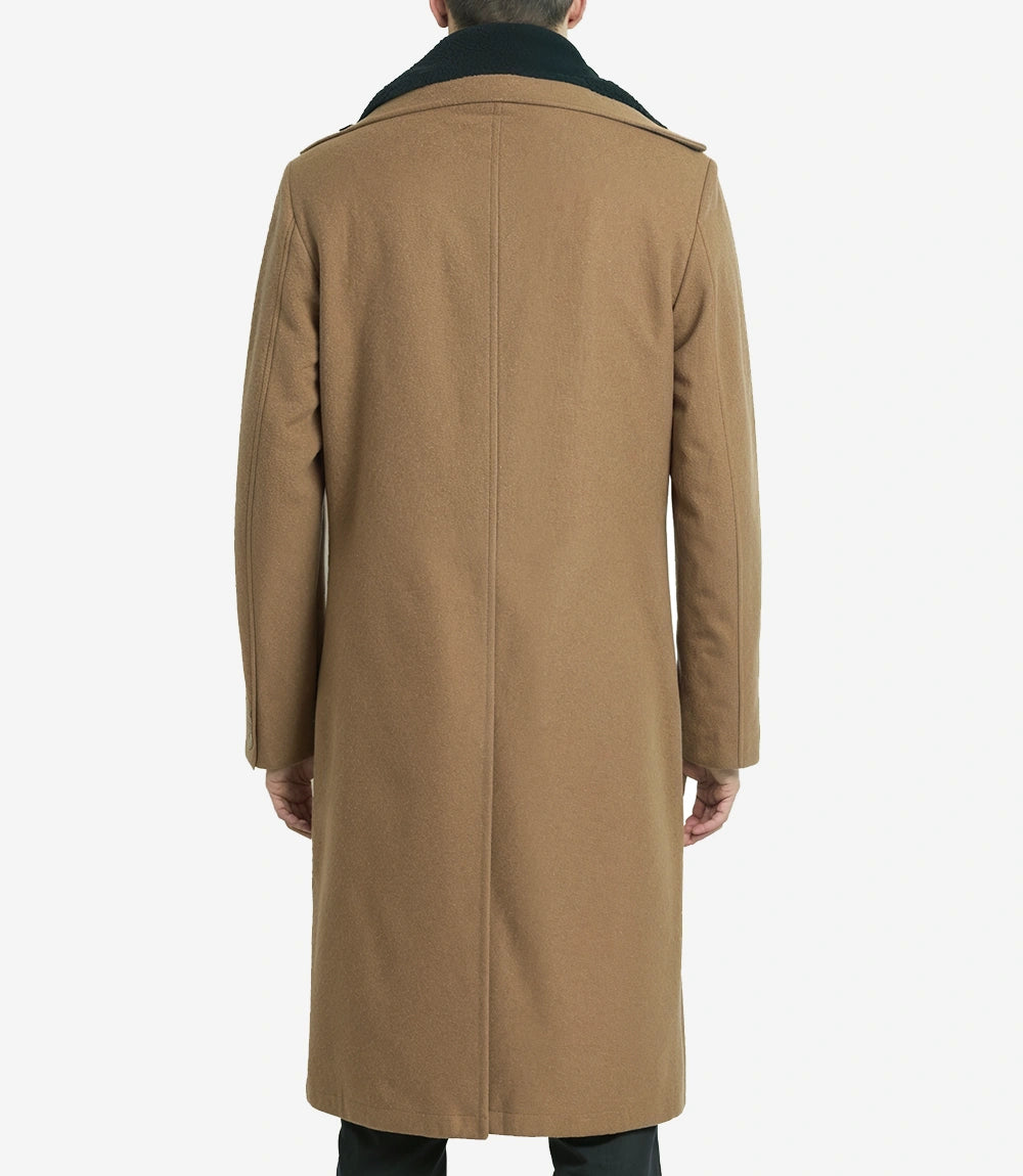 Homme Chameau Marron Manteau