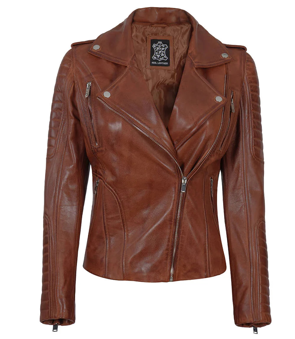 veste en cuir femme avec capuche